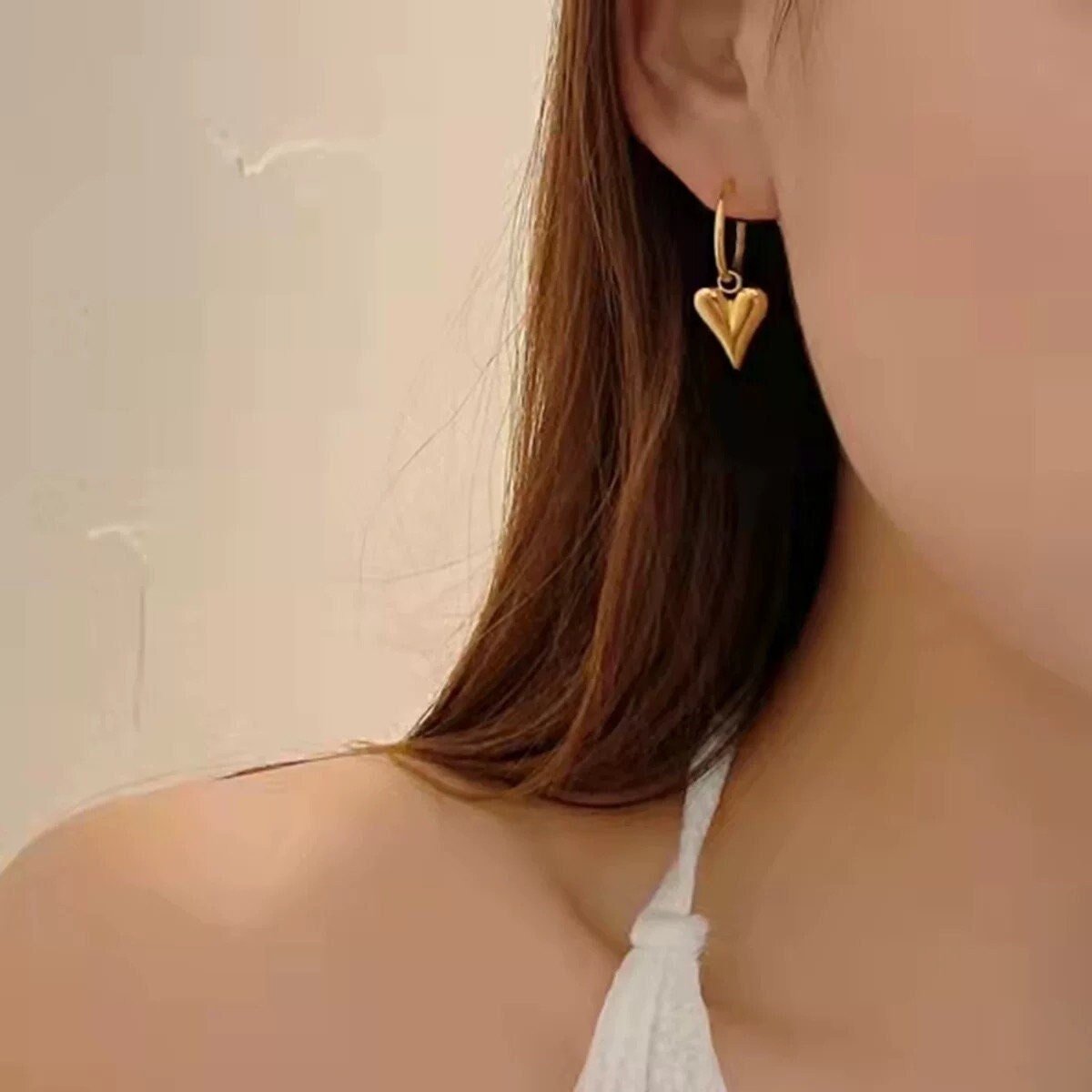 Heart Hoop Earrings - Women's Earrings - Someone & HerOwn