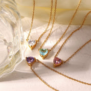 Heart Shape Crystal Necklace - Women's Necklaces - Someone & HerOwn