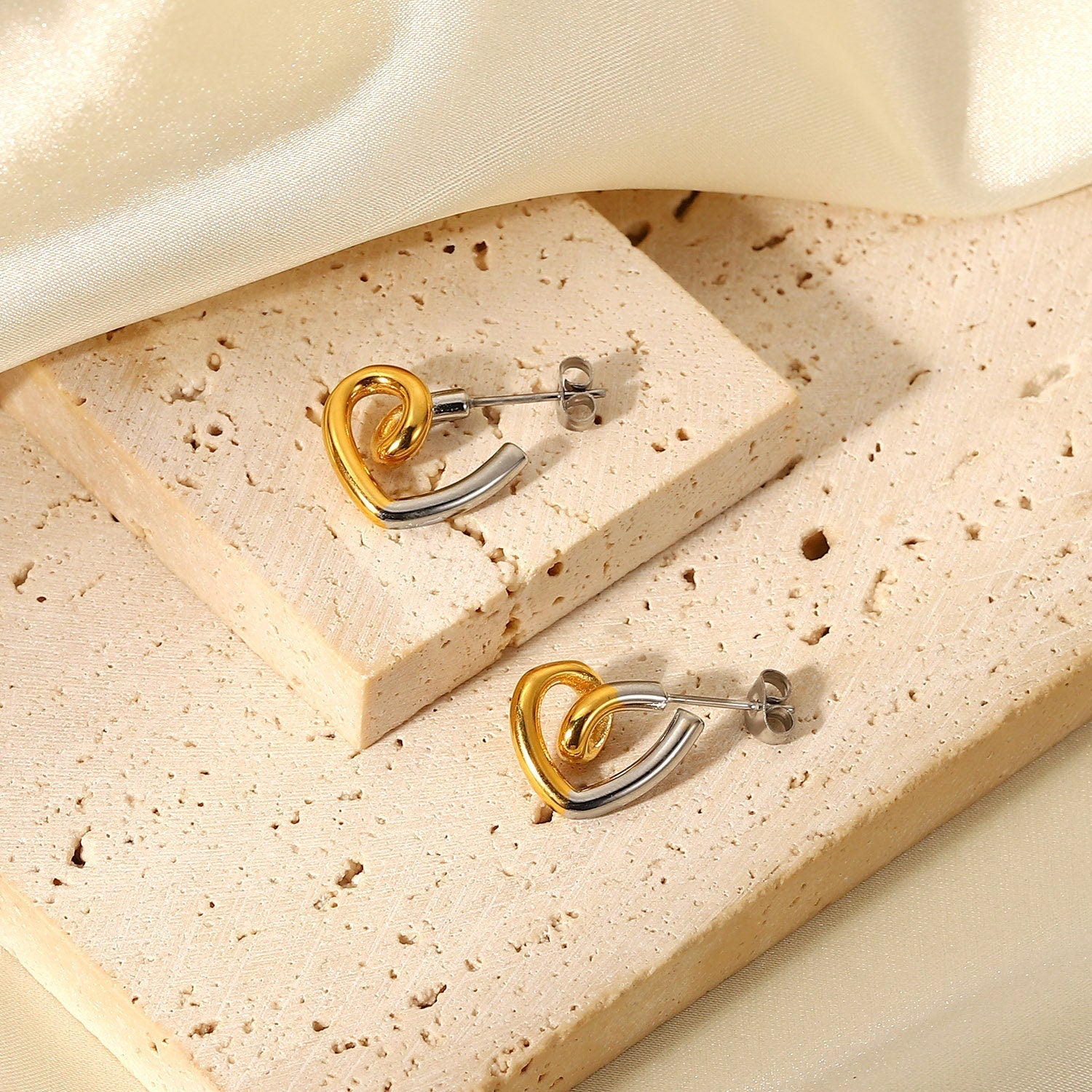 Heart Stud Earrings - Women's Earrings - Someone & HerOwn