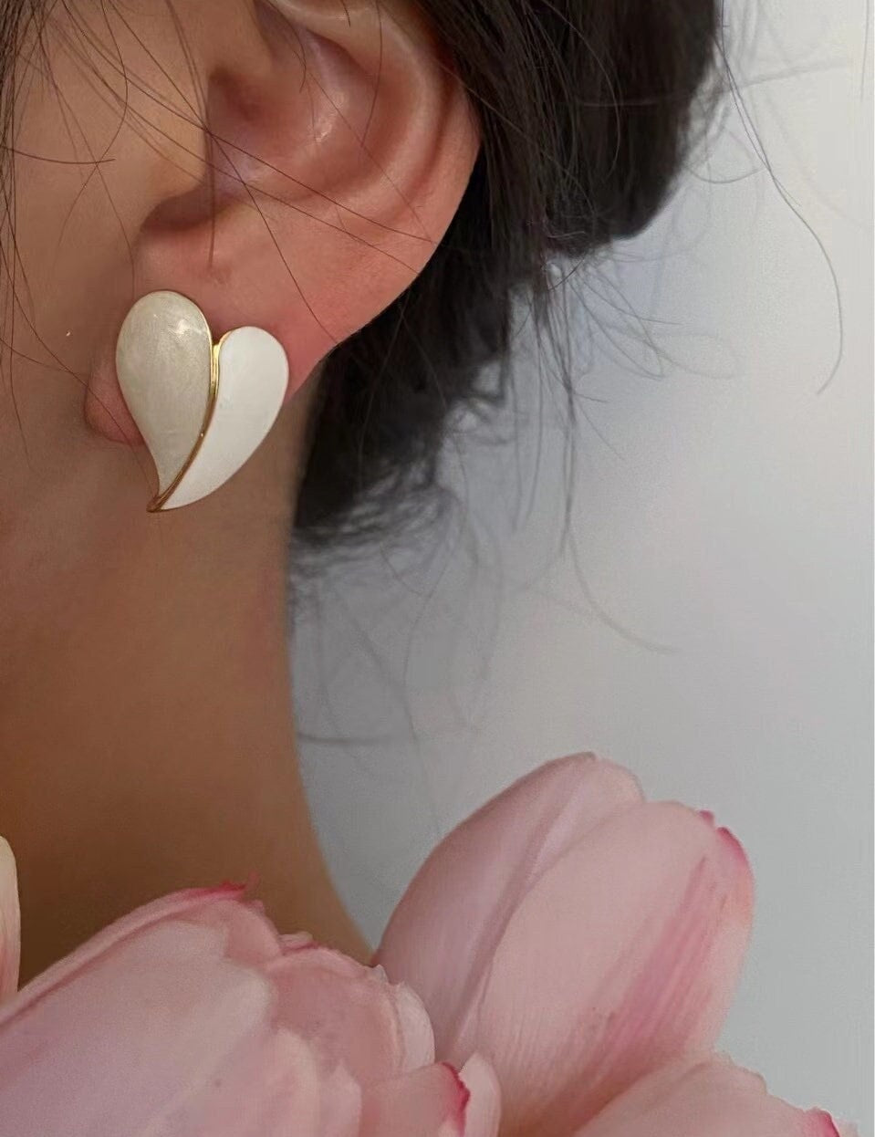 Heart Stud Earrings - Women's Earrings - Someone & HerOwn