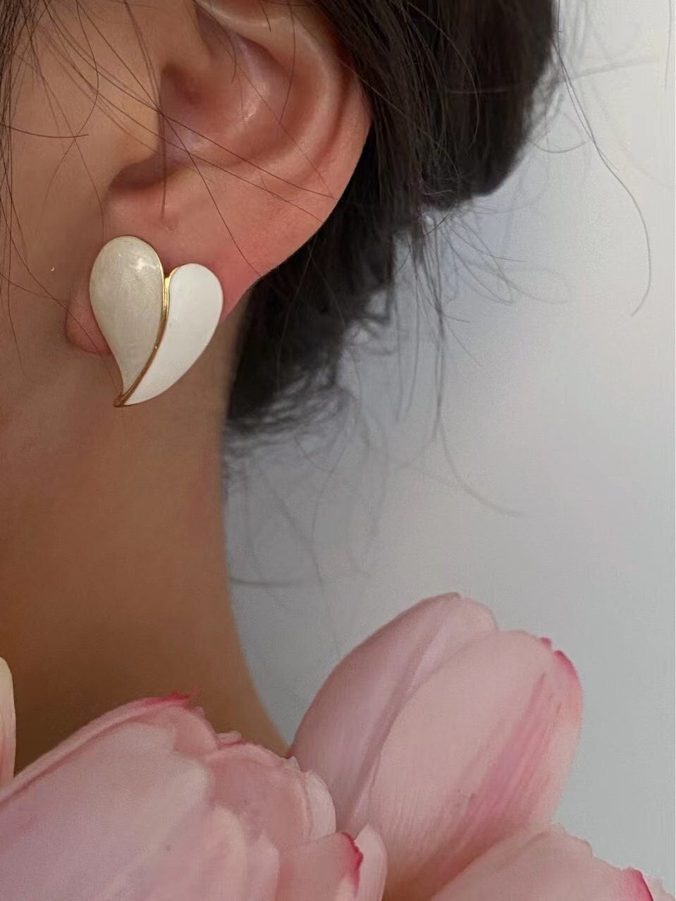 Heart Stud Earrings - Women's Earrings - Someone & HerOwn