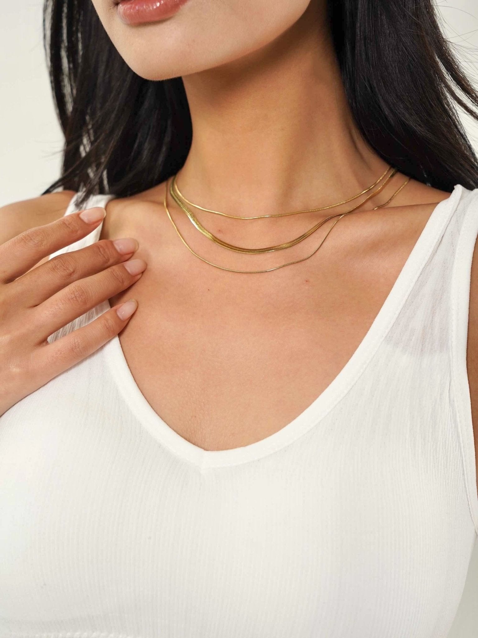 Herringbone Layered Necklace - Women's Necklaces - Someone & HerOwn