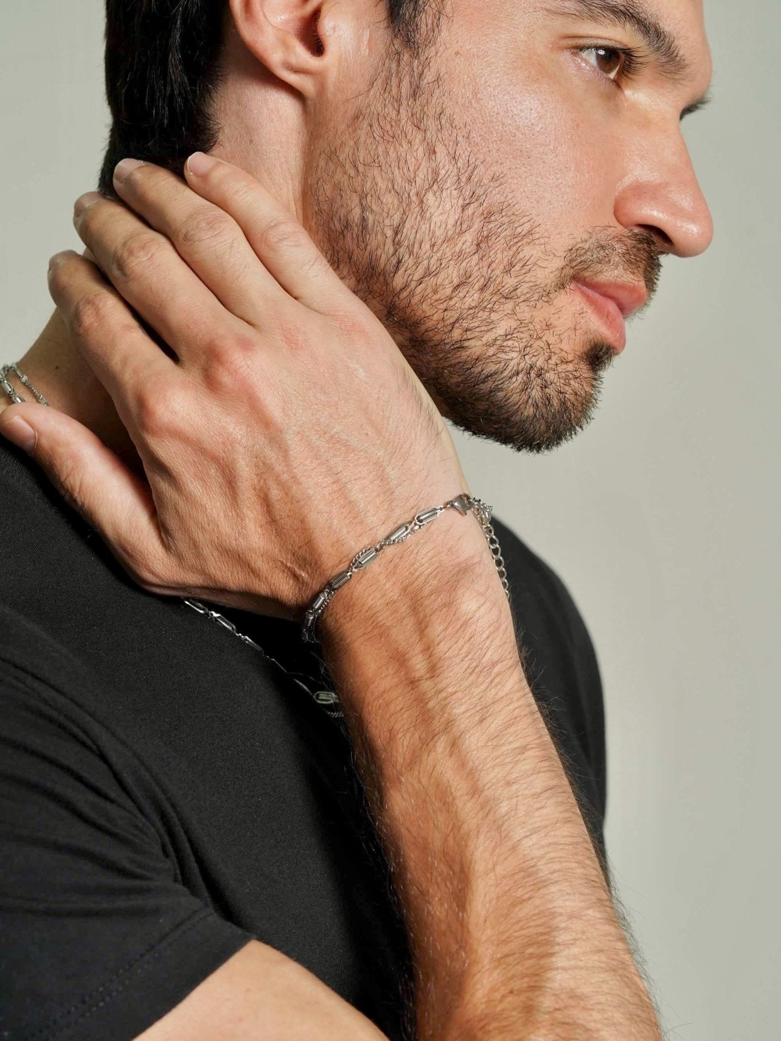 Layered Curb Chain Bracelet Men - Men's Bracelets - Someone & HerOwn