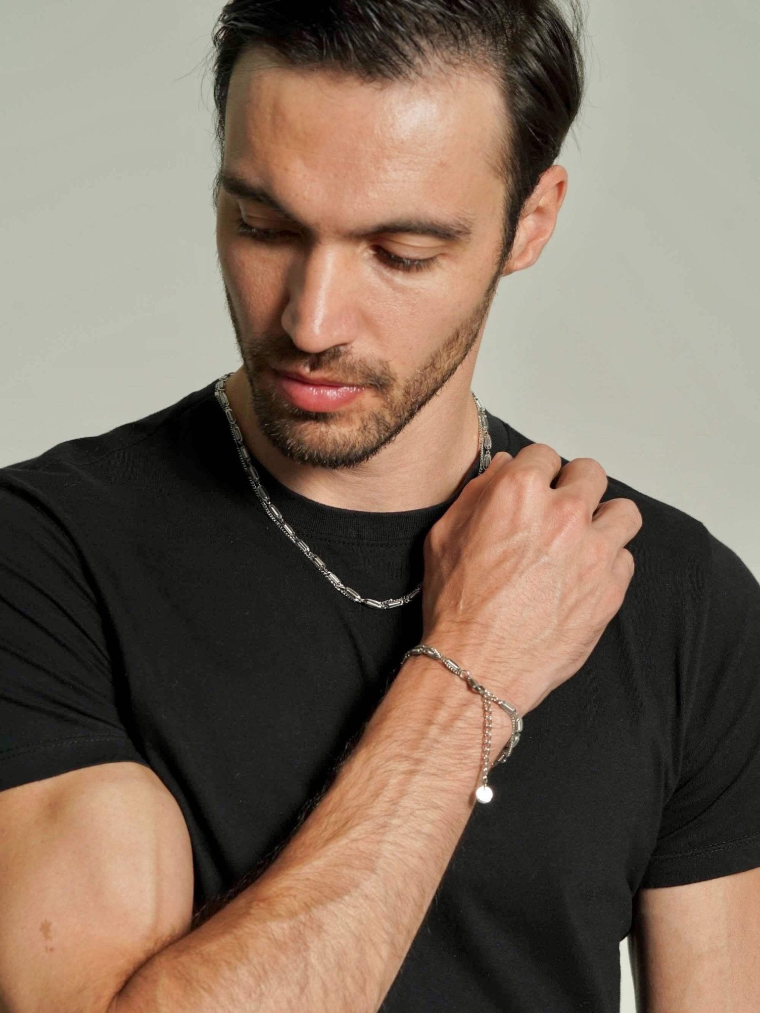 Layered Curb Chain Bracelet Men - Men's Bracelets - Someone & HerOwn