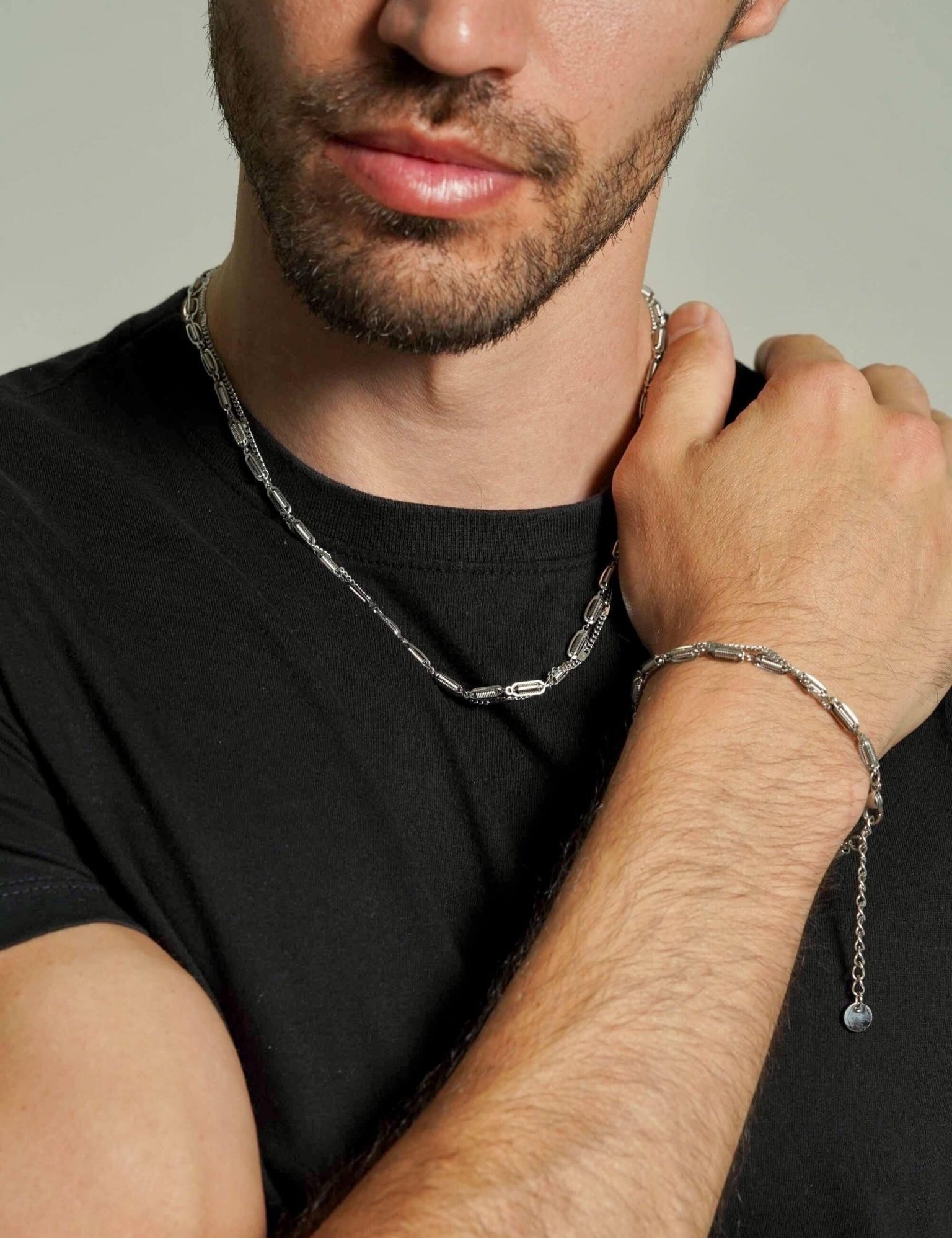 Layered Curb Chain Necklace Men - Men's Necklaces - Someone & HerOwn