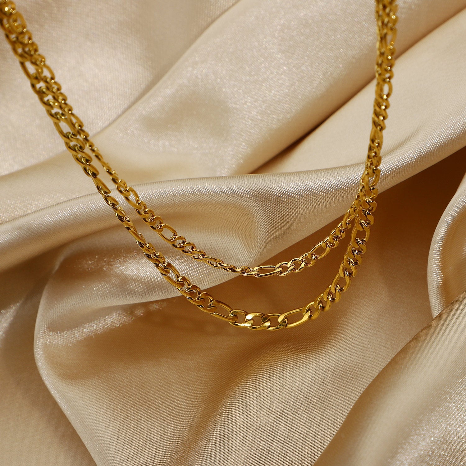 Layered Gold Figaro Necklace - Women's Necklaces - Someone & HerOwn