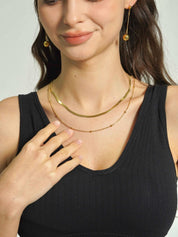 Layered Herringbone Necklace - Women's Necklaces - Someone & HerOwn