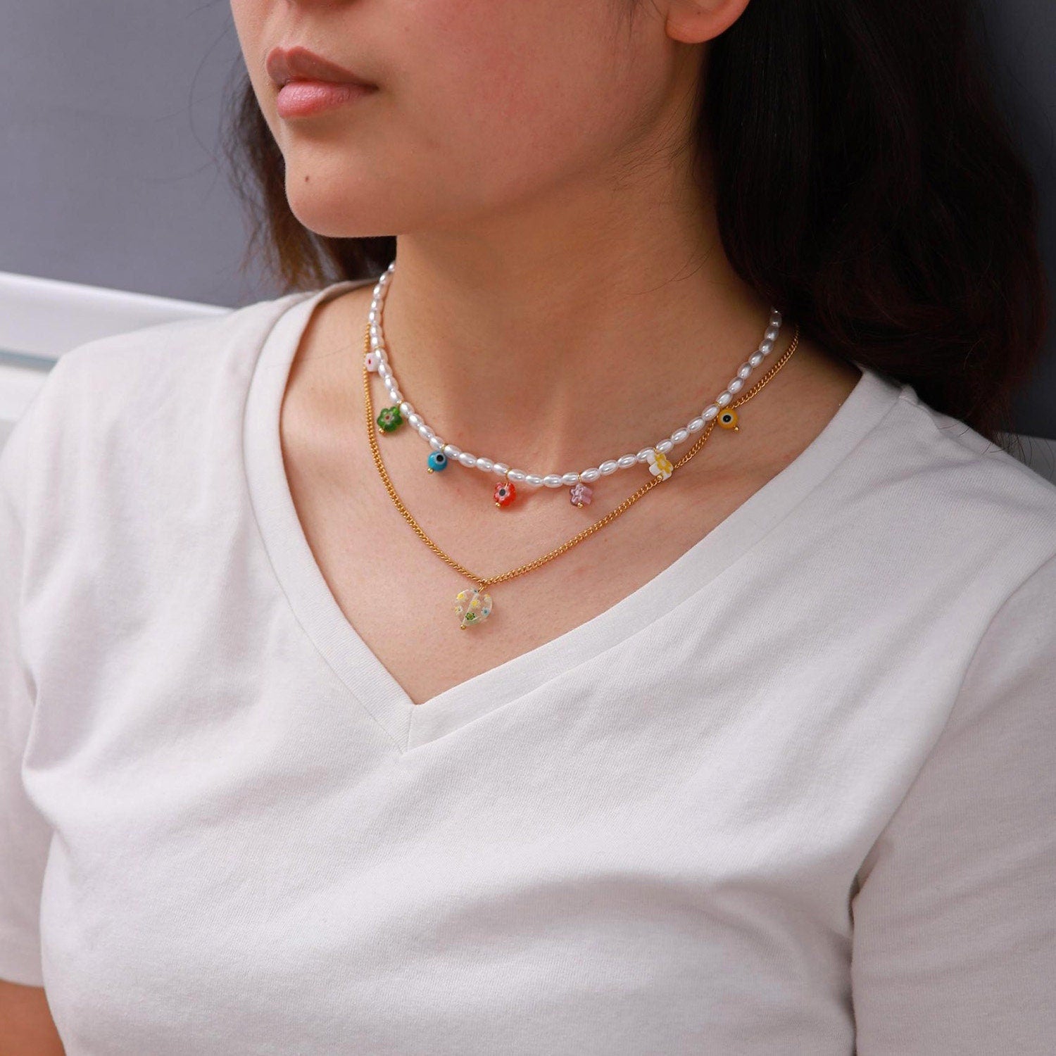 Layered Y2K Necklace - Women's Necklaces - Someone & HerOwn