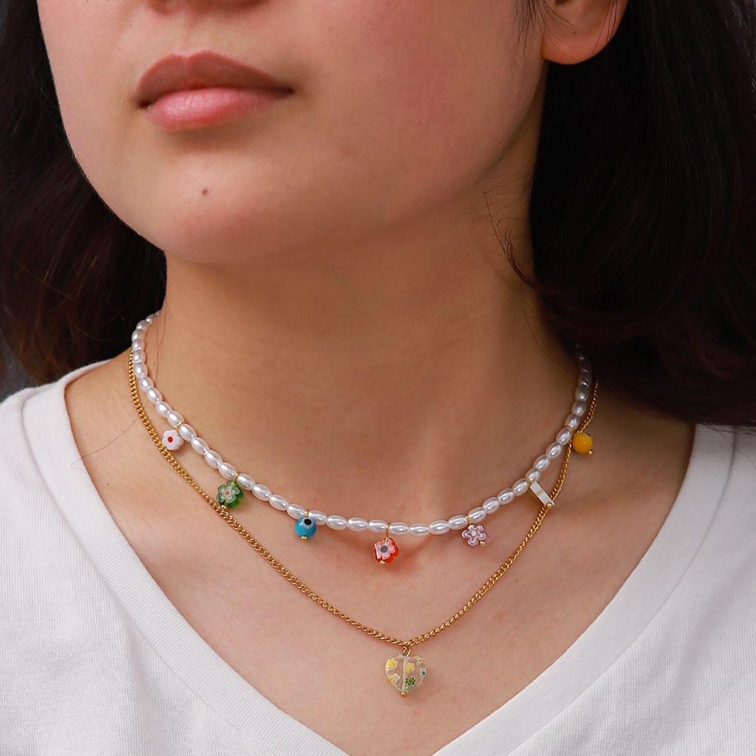 Layered Y2K Necklace - Retro Chic Revival – Someone & HerOwn