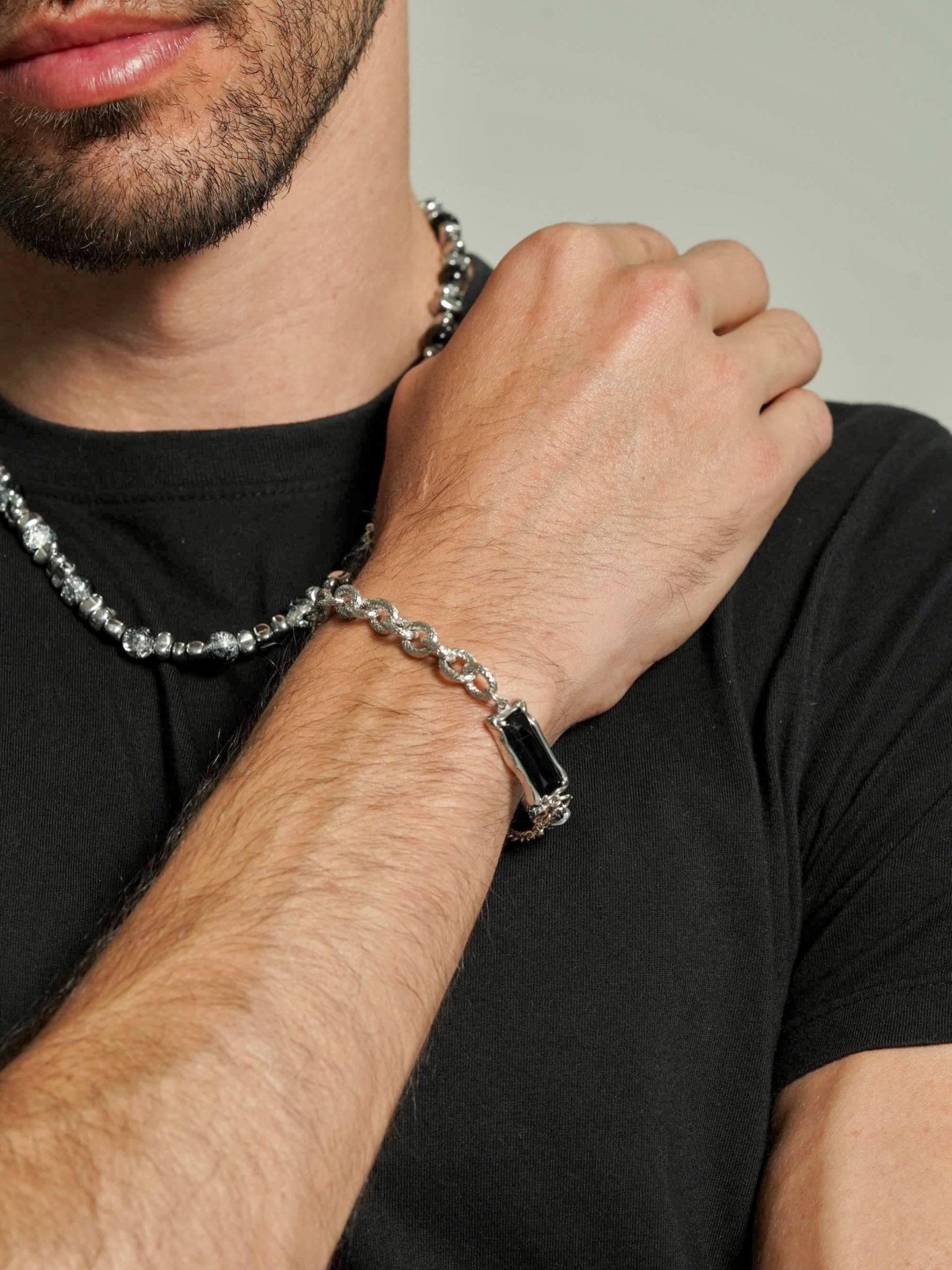 Hematite Beaded Bracelet Men - Men's Bracelets - Someone & HerOwn