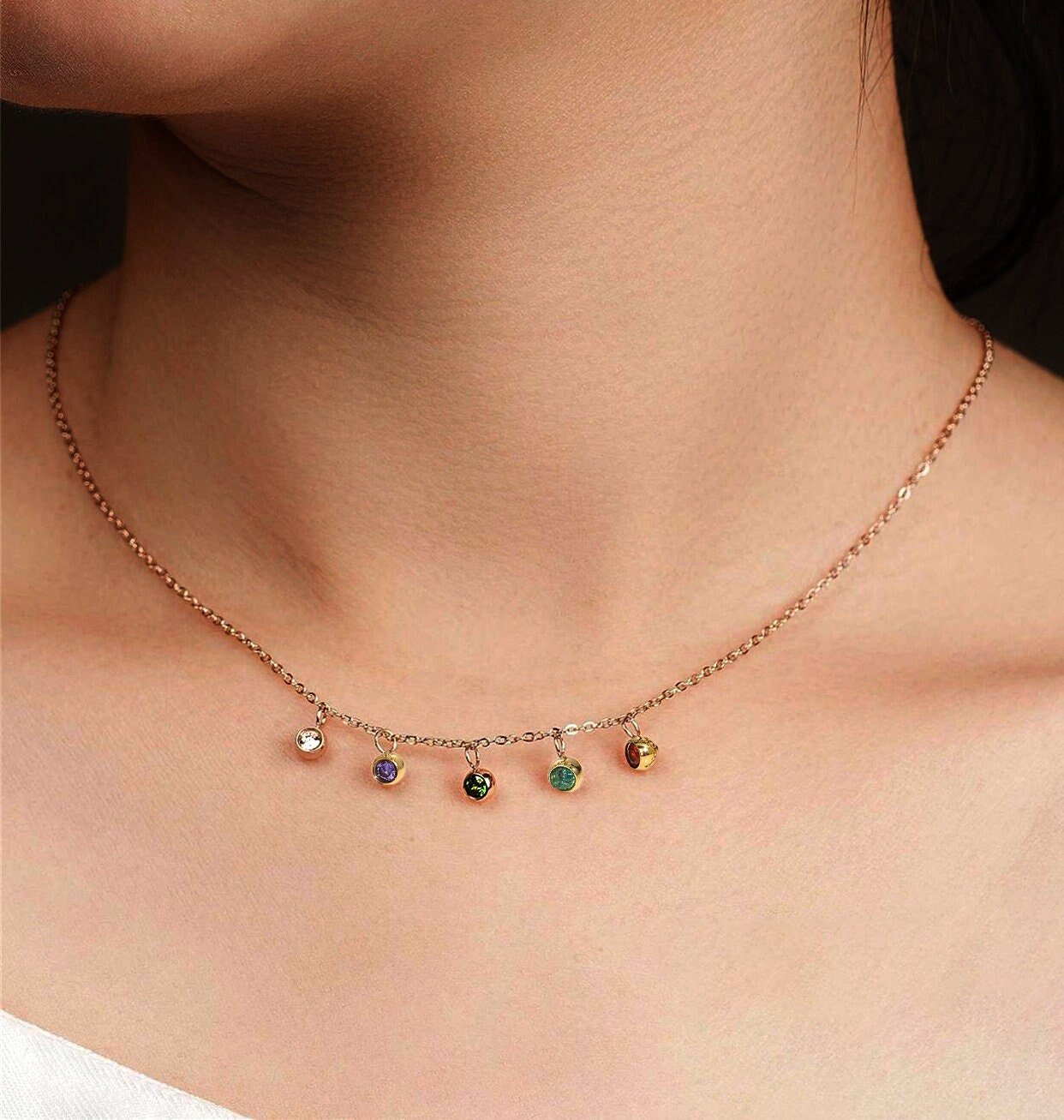 Multi-Color Crystal Necklace - Women's Necklaces - Someone & HerOwn