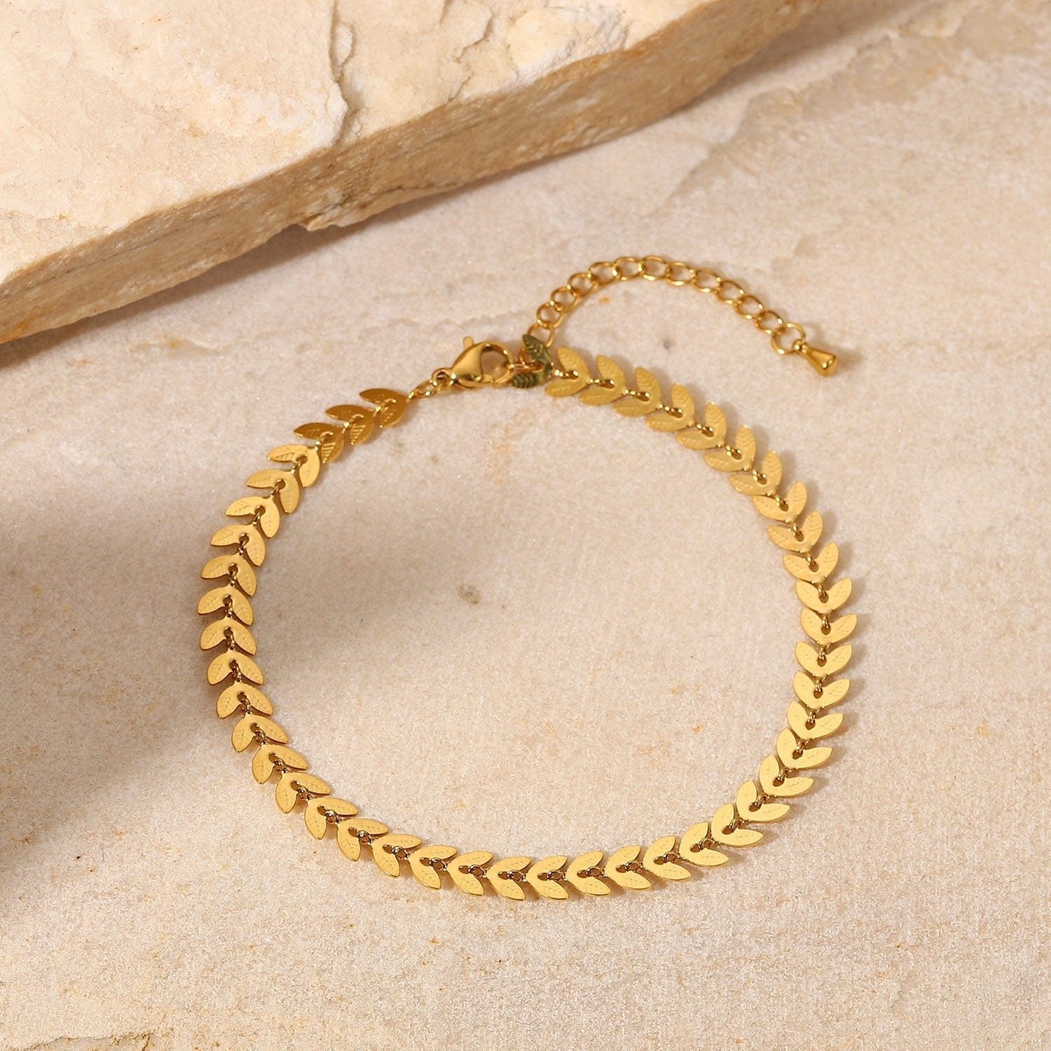 Olive Leaf Anklet - Women's Bracelets - Someone & HerOwn