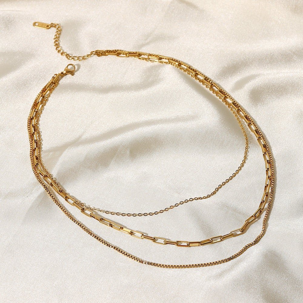 Paperclip Chain Layered Necklace - Women's Necklaces - Someone & HerOwn