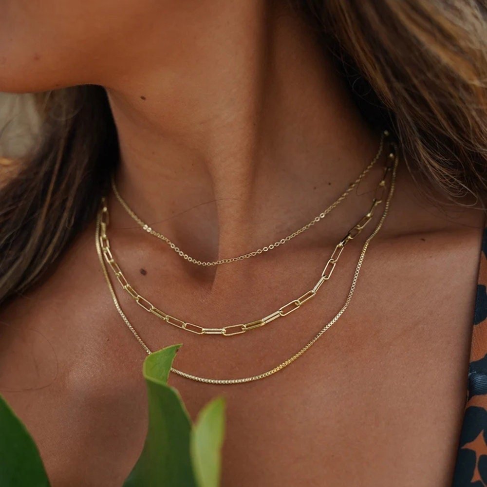 Paperclip Chain Layered Necklace - Women's Necklaces - Someone & HerOwn