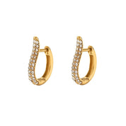 Pave Diamond Hoops - Women's Earrings - Someone & HerOwn