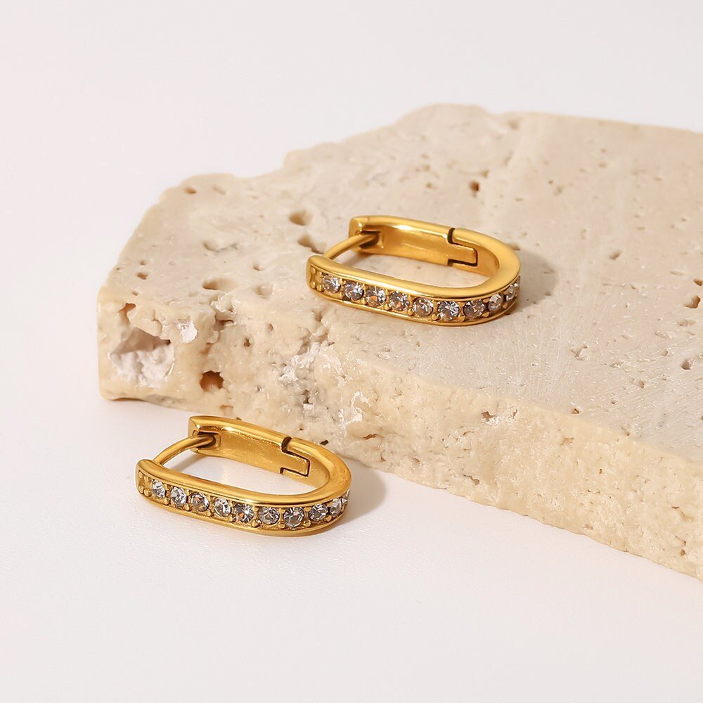 Pave Diamond Huggie Hoops - Women's Earrings - Someone & HerOwn