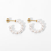 Pearl Beaded Hoops - Women's Earrings - Someone & HerOwn