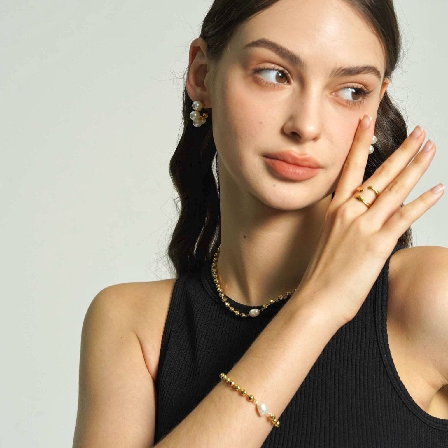 Pearl Beaded Hoops - Women's Earrings - Someone & HerOwn