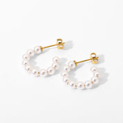 Pearl Beaded Hoops - Women's Earrings - Someone & HerOwn