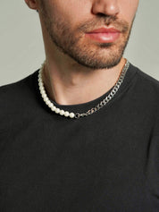 Pearl Chain Necklace Men - Men's Necklaces - Someone & HerOwn