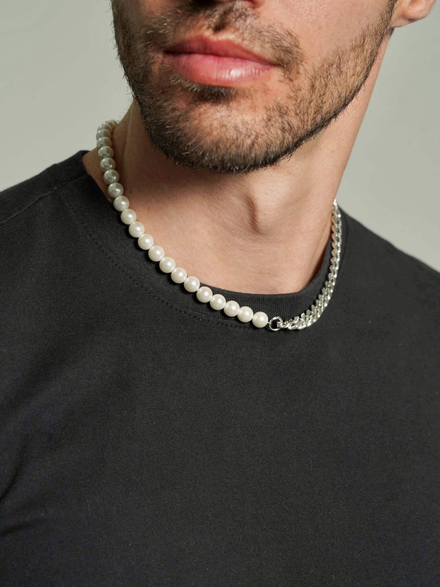 Pearl Chain Necklace Men - Men's Necklaces - Someone & HerOwn