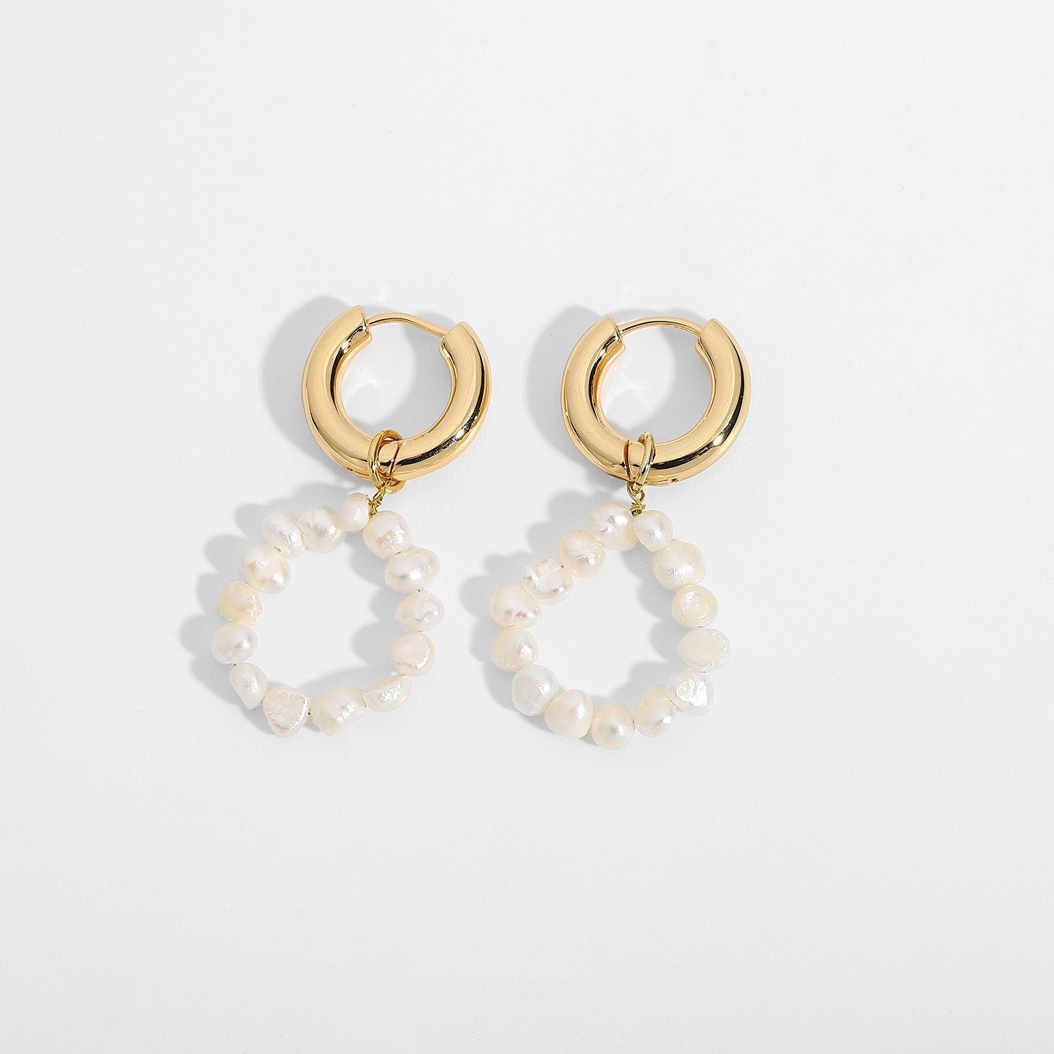 Pearl Cluster Hoops - Women's Earrings - Someone & HerOwn