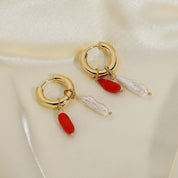 Pearl Drop Hoops - Women's Earrings - Someone & HerOwn