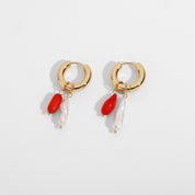 Pearl Drop Hoops - Women's Earrings - Someone & HerOwn