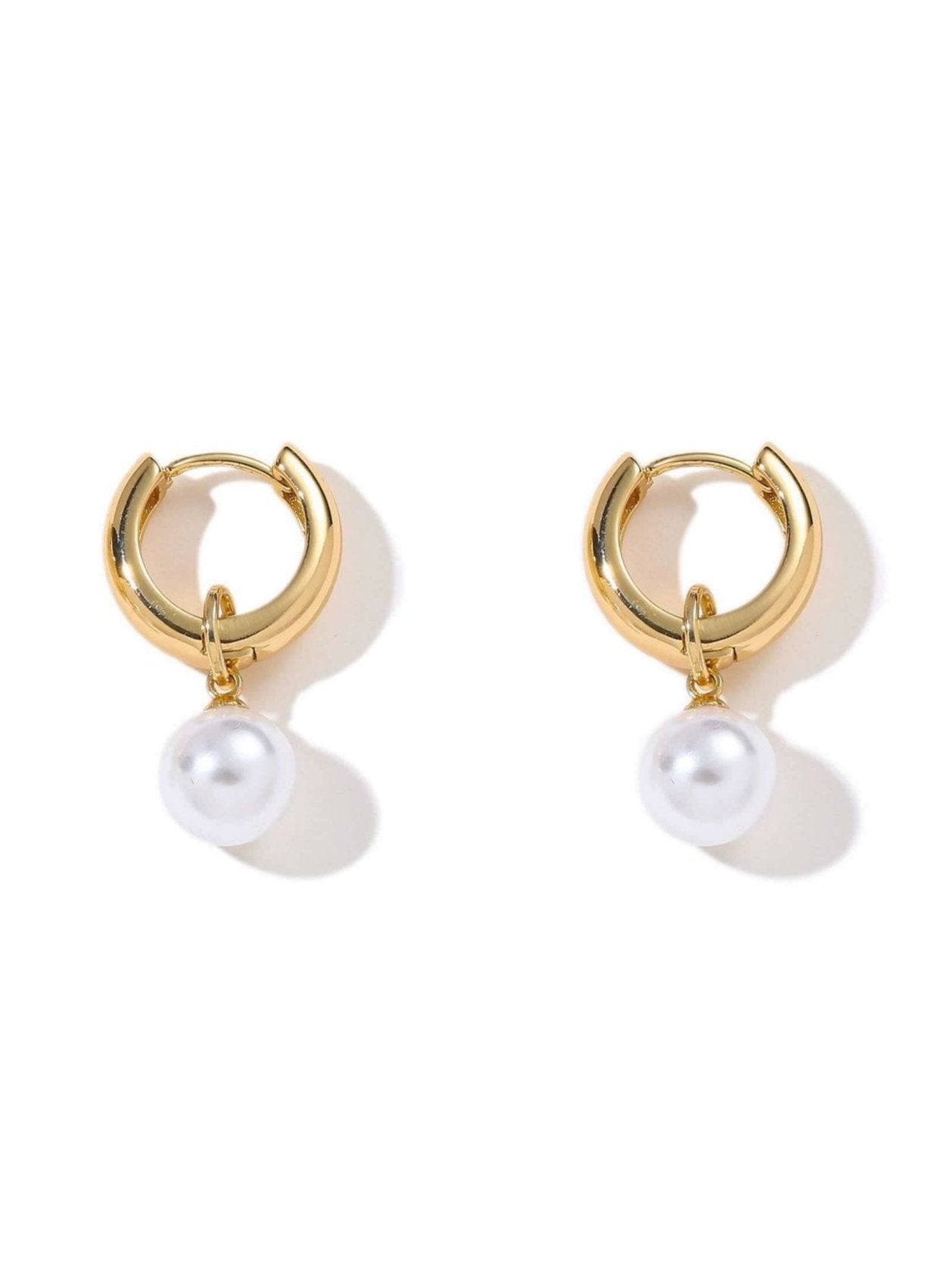 Pearl Drop Hoops - Women&#39;s Earrings - Someone &amp; HerOwn