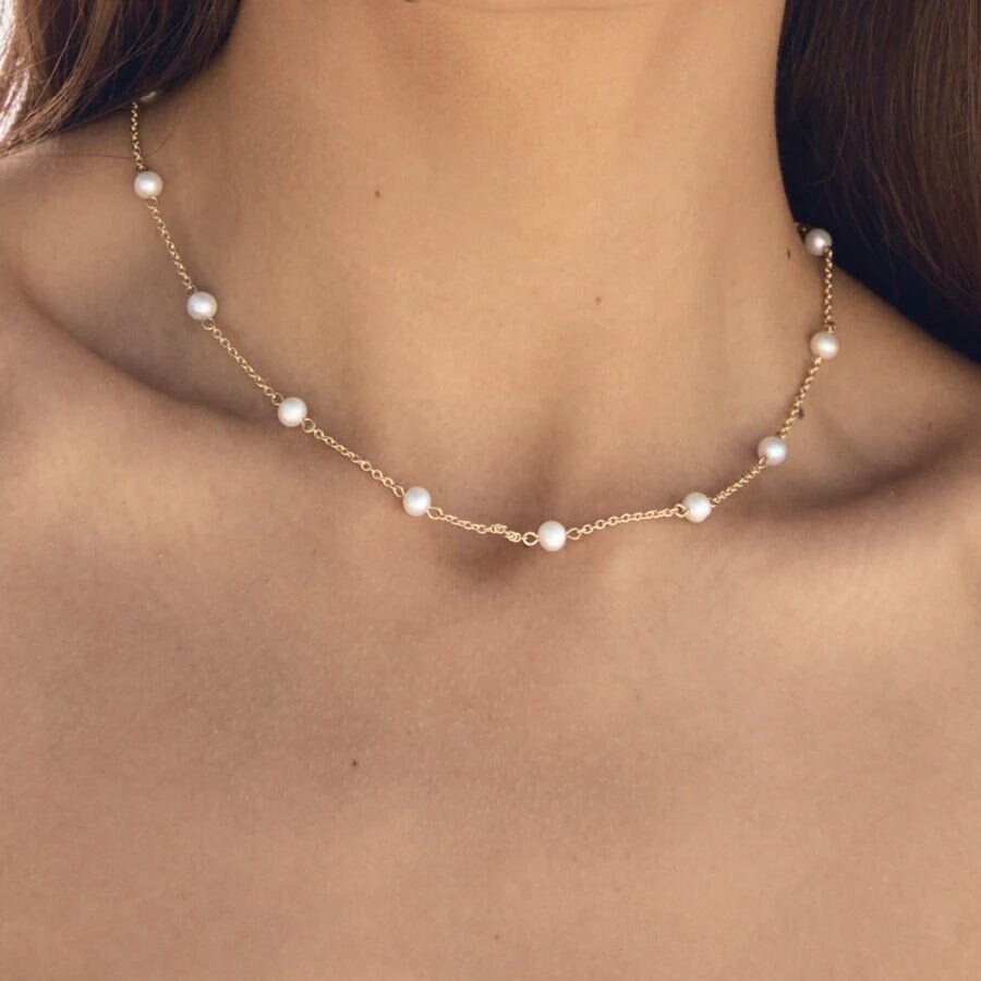 Pearl Station Necklace - Women's Necklaces - Someone & HerOwn