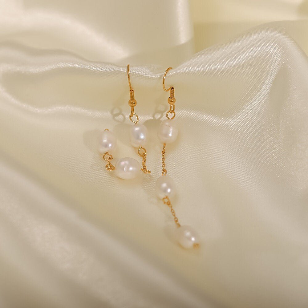 Pearl Threader Earrings - Women's Earrings - Someone & HerOwn