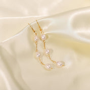 Pearl Threader Earrings - Women's Earrings - Someone & HerOwn