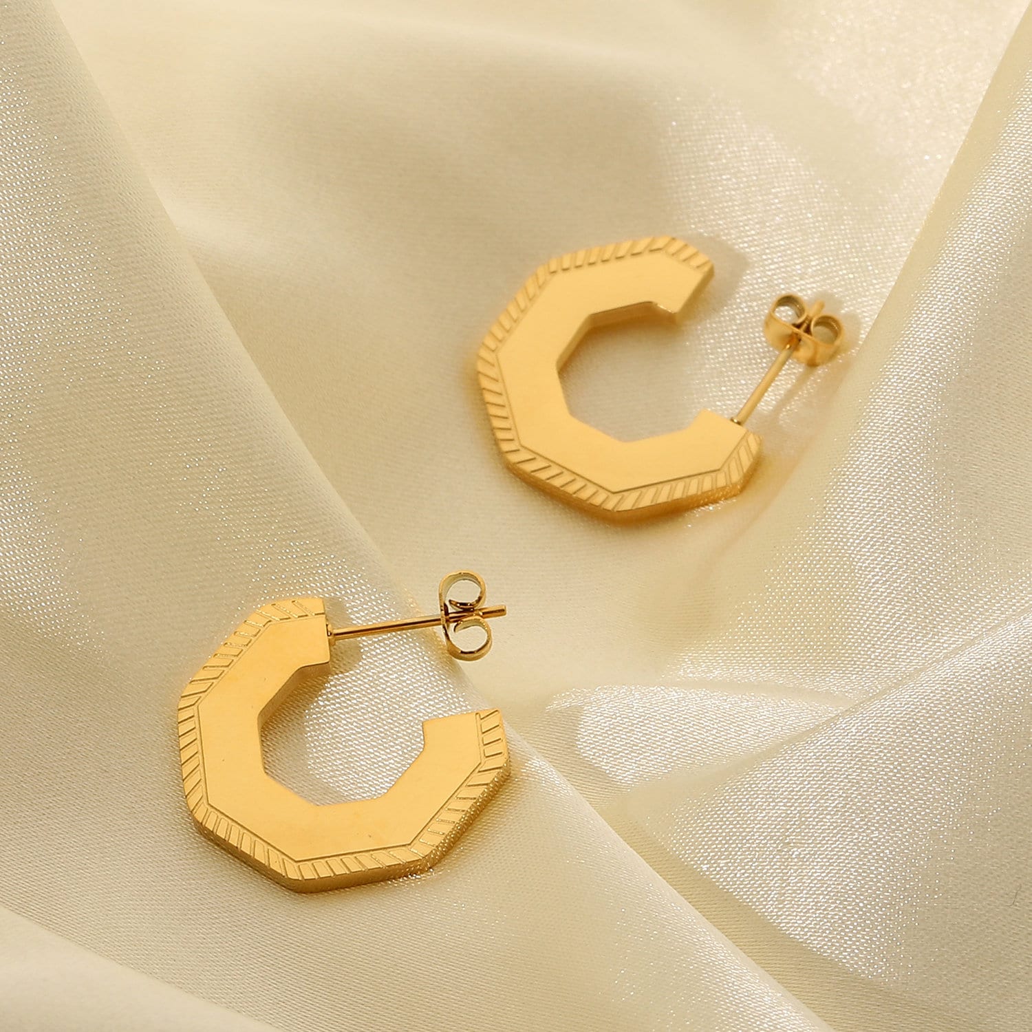 Pentagon Hoops - Women's Earrings - Someone & HerOwn