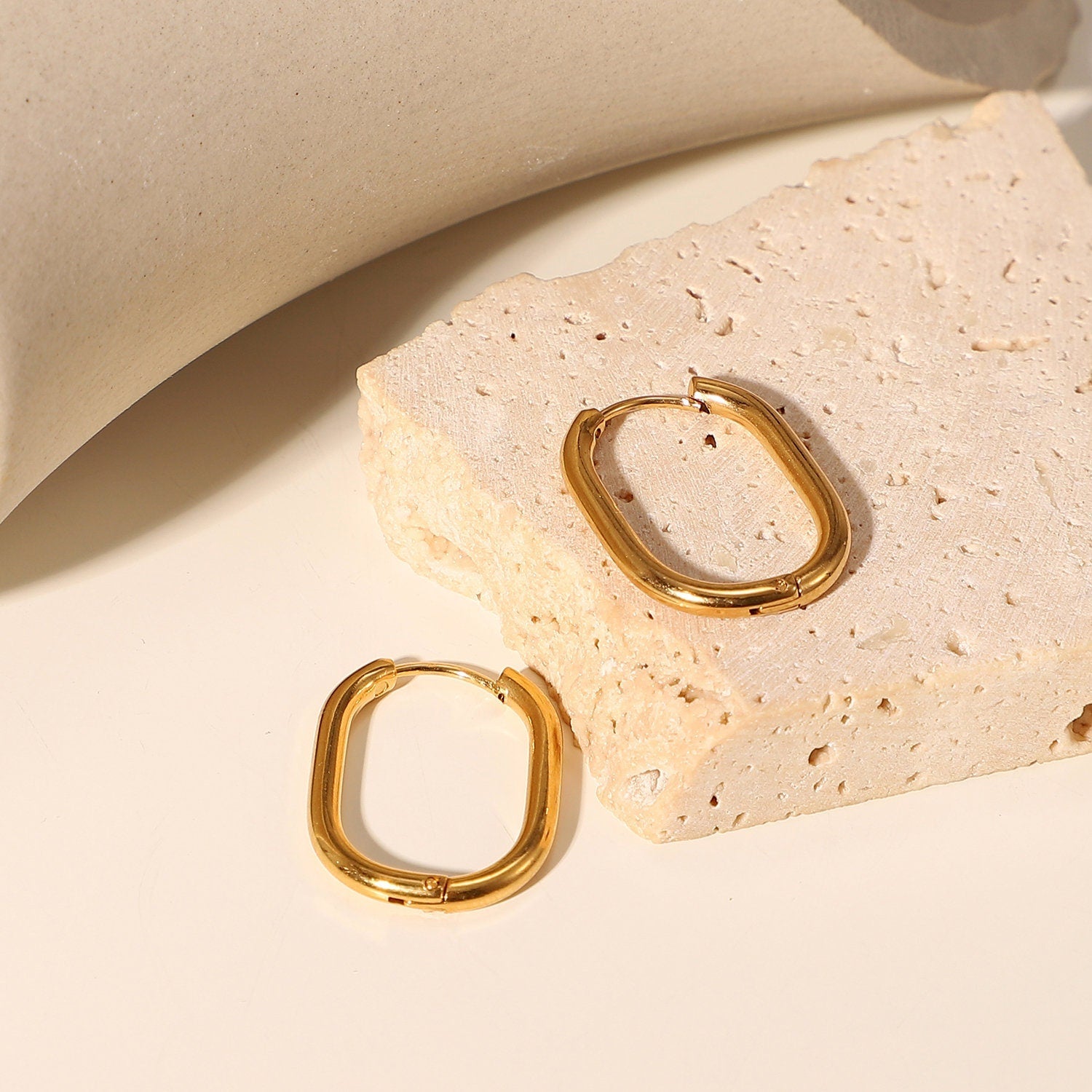 Rectangle Hoops - Women's Earrings - Someone & HerOwn