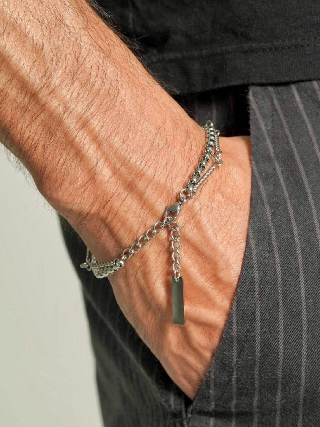 Rounded Box Chain Bracelet Men - Men's Bracelets - Someone & HerOwn