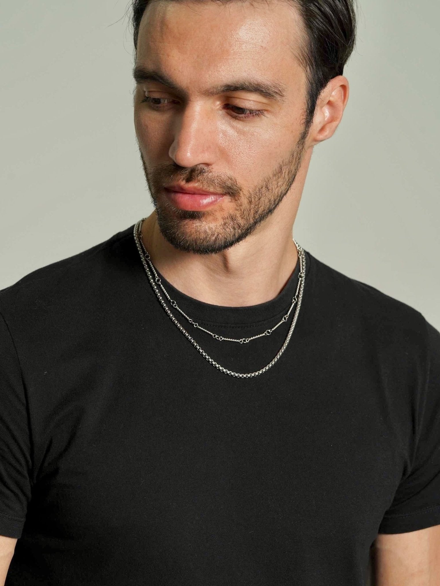 Rounded Box Chain Necklace Men - Men's Necklaces - Someone & HerOwn