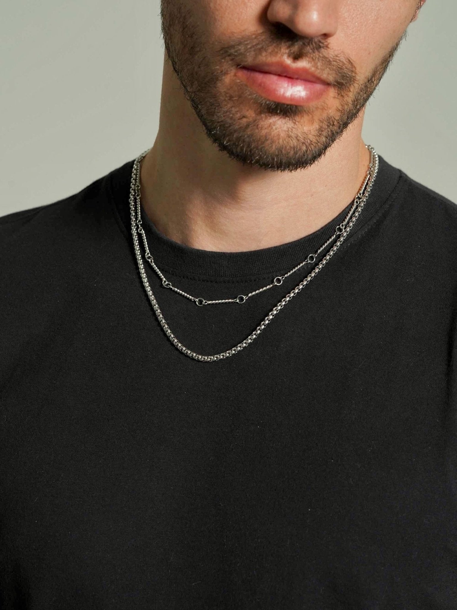 Rounded Box Chain Necklace Men - Men's Necklaces - Someone & HerOwn