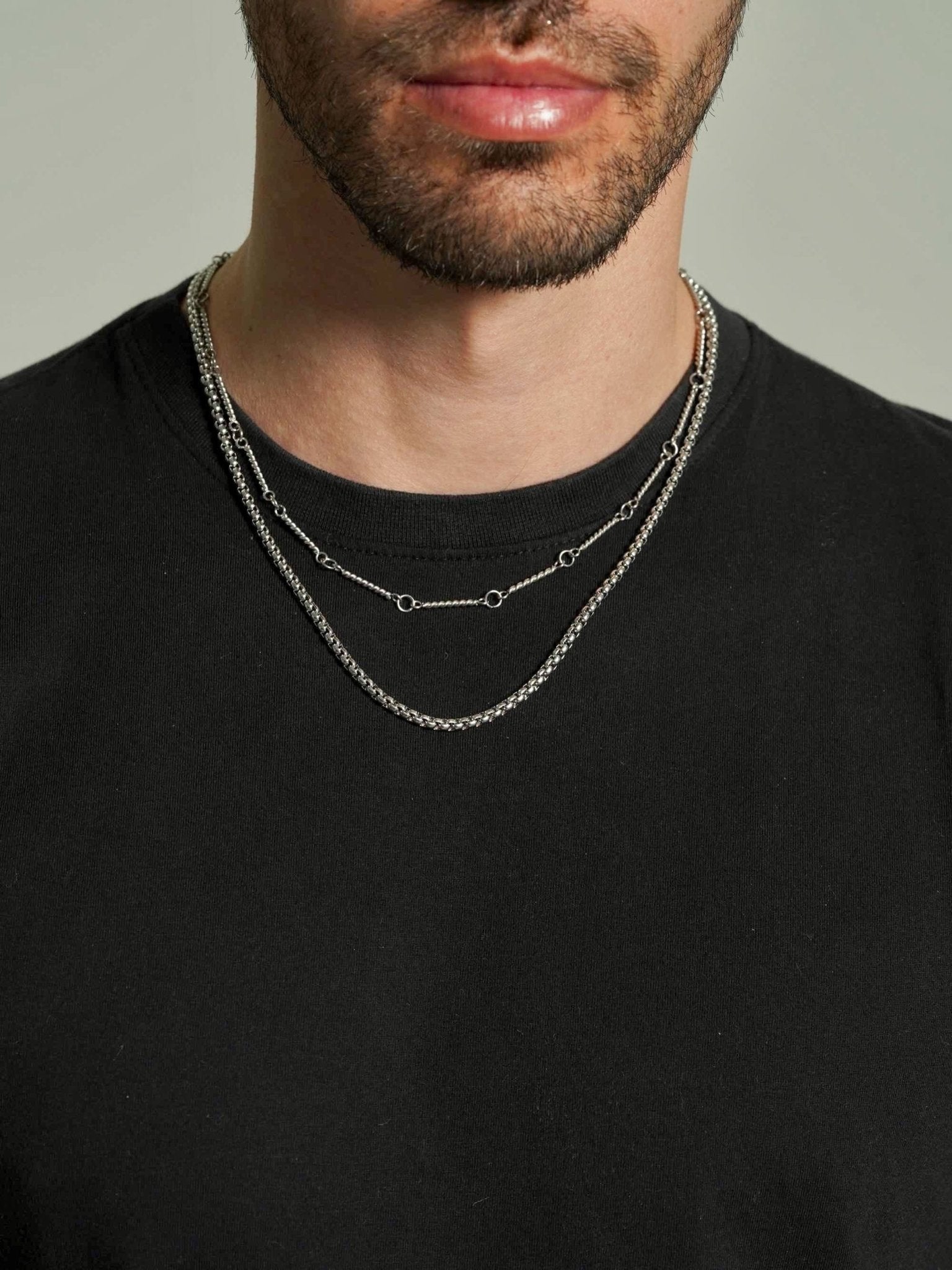 Rounded Box Chain Necklace Men - Men's Necklaces - Someone & HerOwn