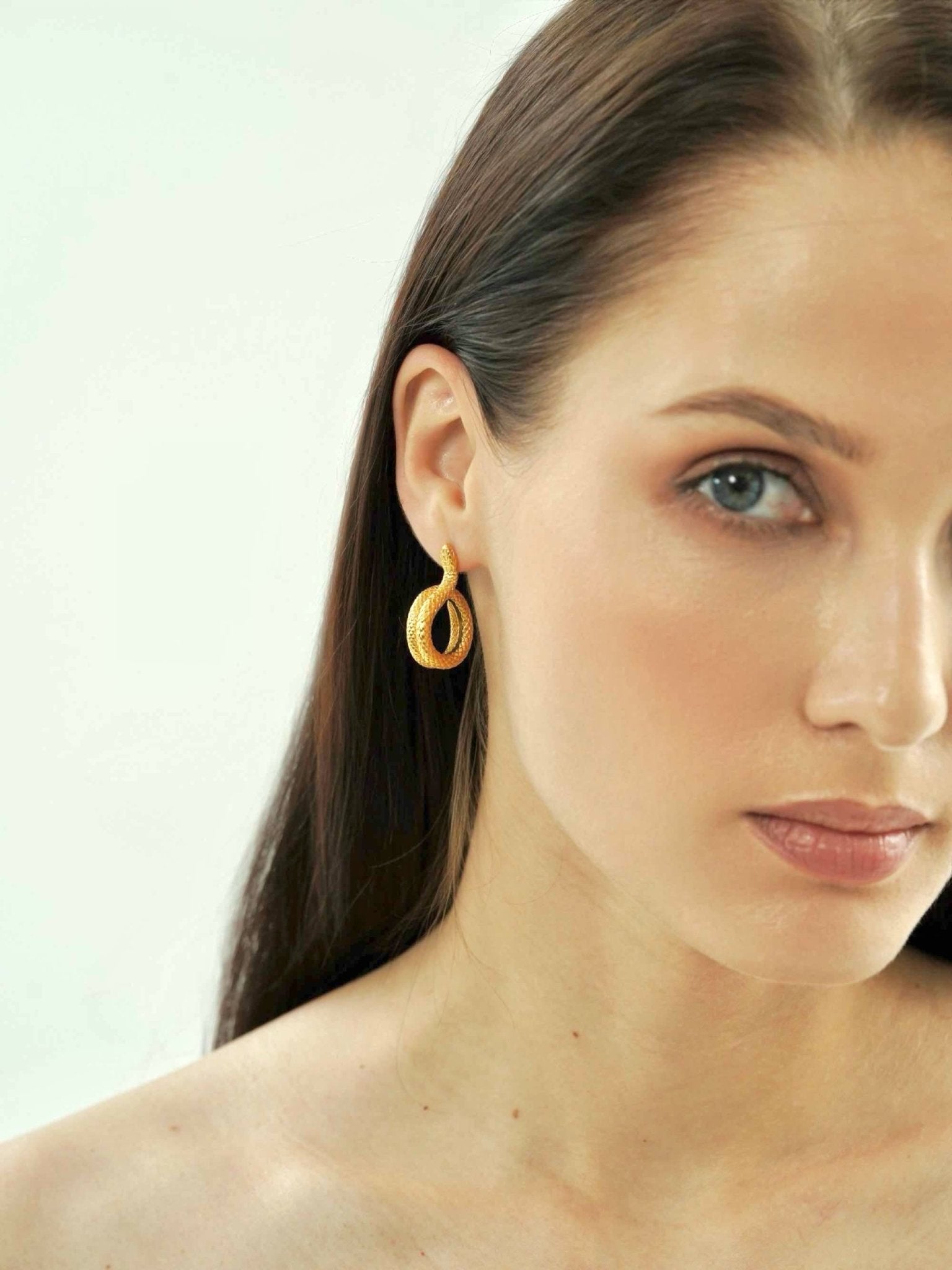 Snake Hoop Earrings - Women's Earrings - Someone & HerOwn