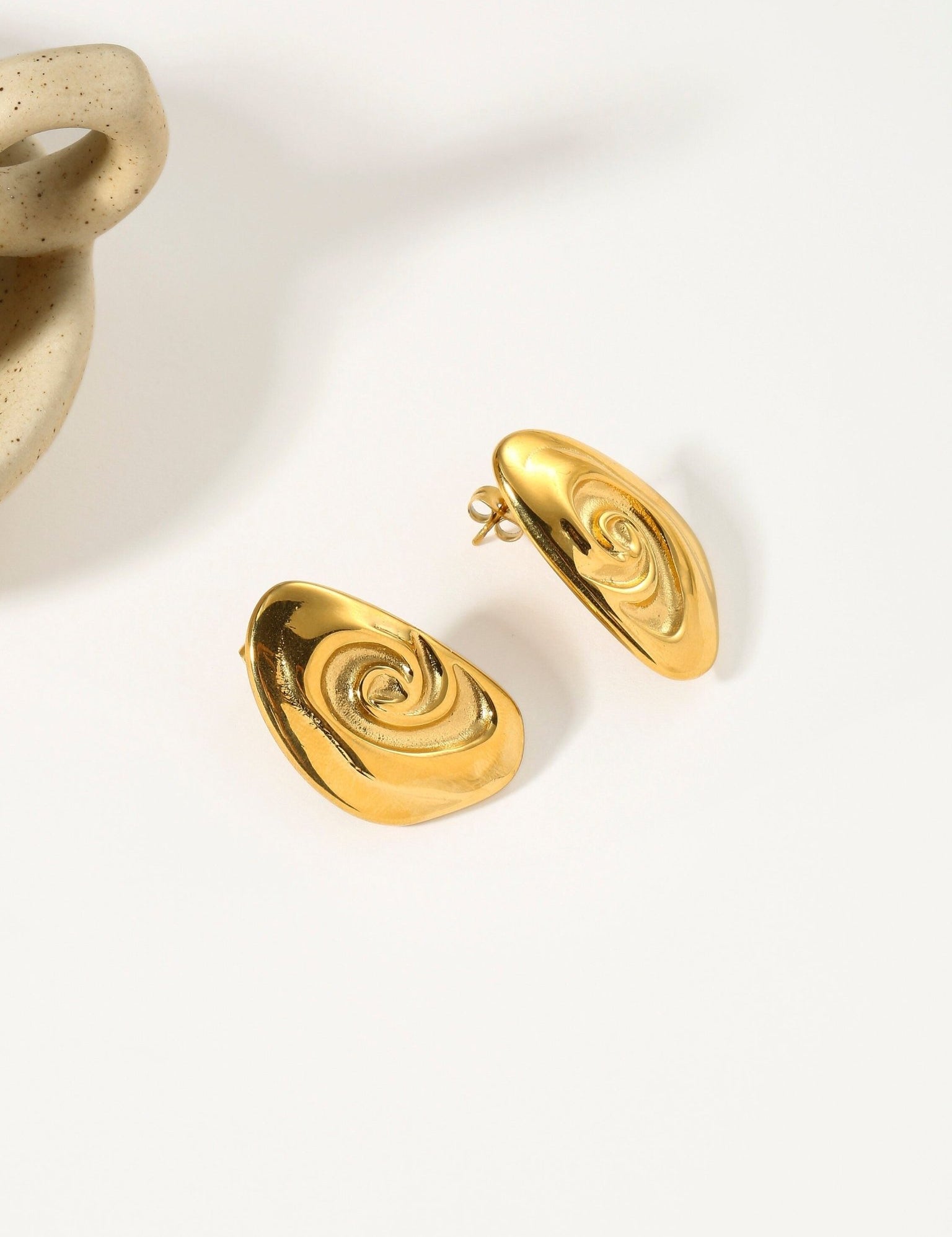 Spiral Stud Earrings - Women's Earrings - Someone & HerOwn