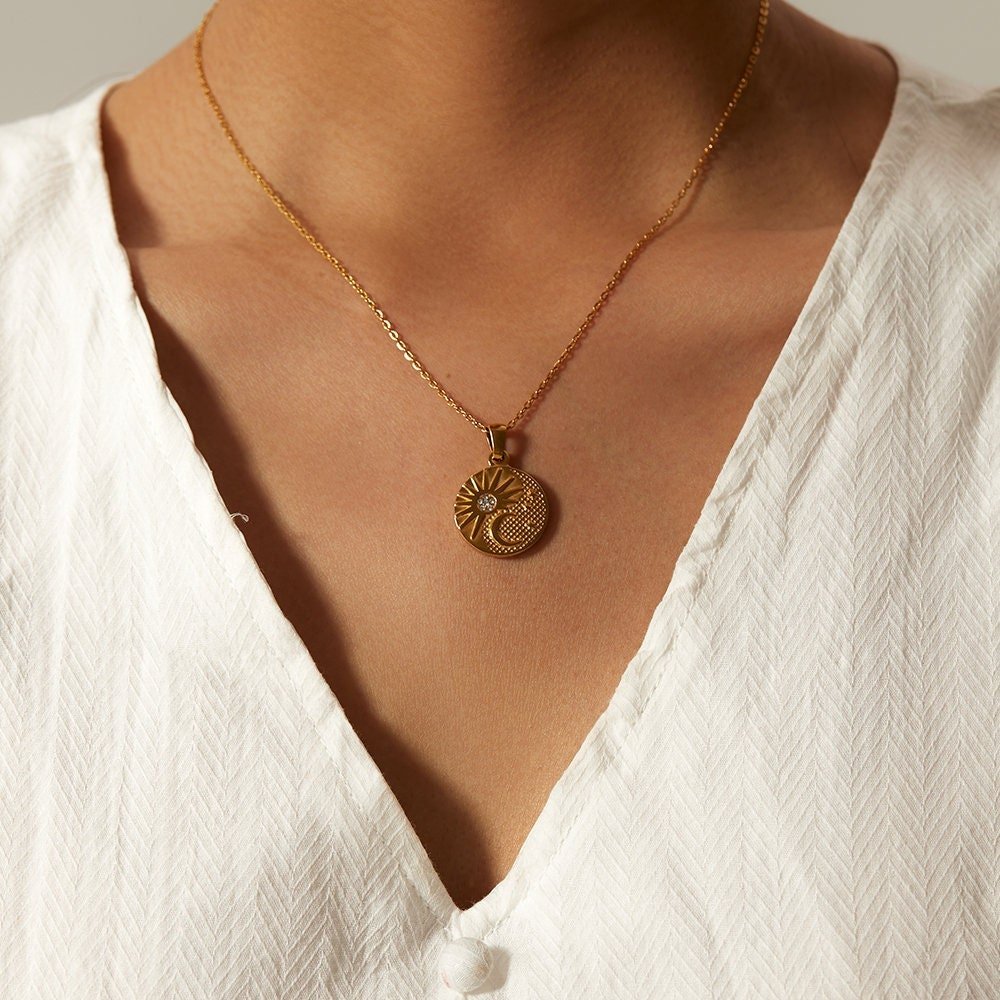 Sun and Moon Necklace - Women's Necklaces - Someone & HerOwn