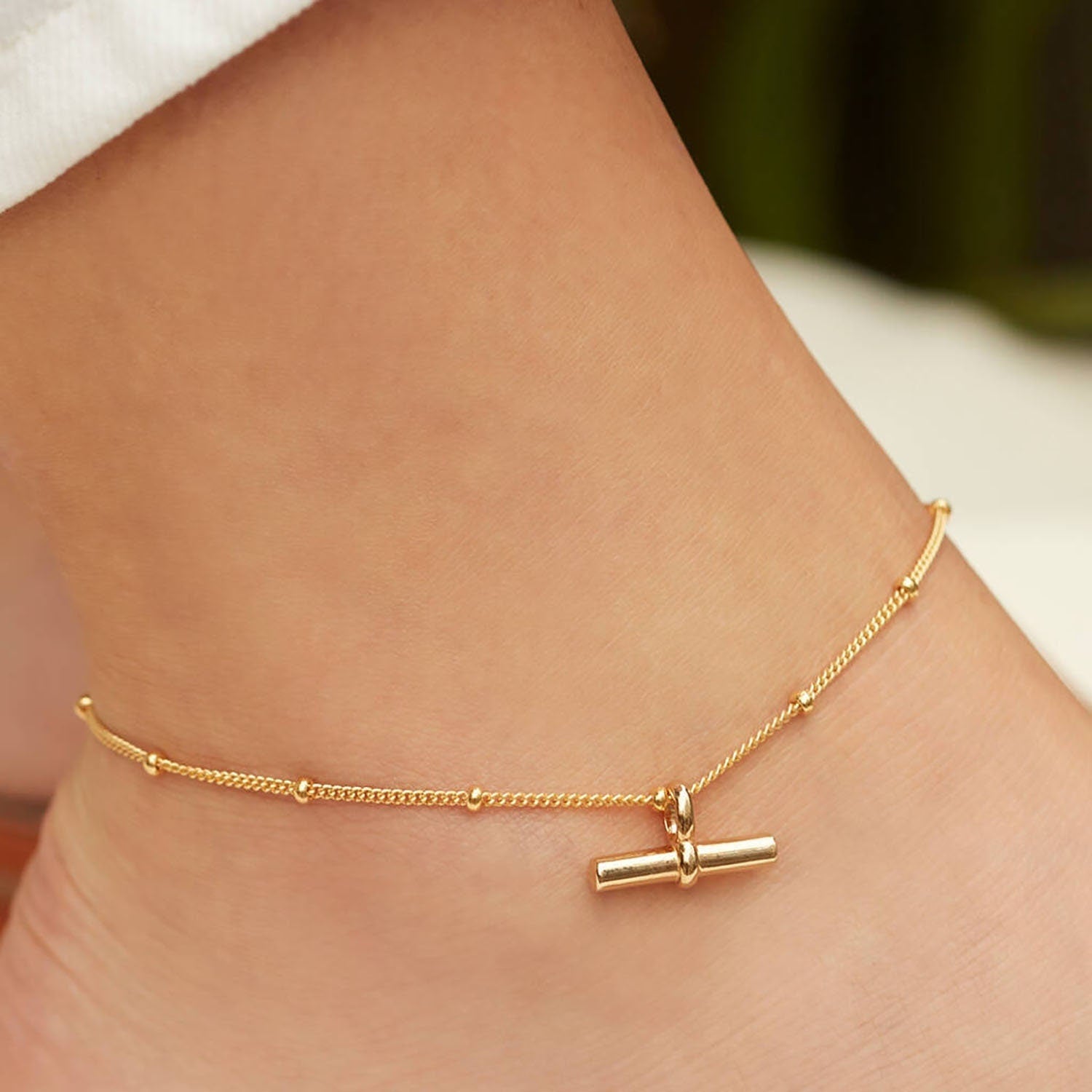 T Bar Anklet - Women's Bracelets - Someone & HerOwn