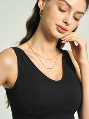 T Bar Layered Necklace - Women's Necklaces - Someone & HerOwn