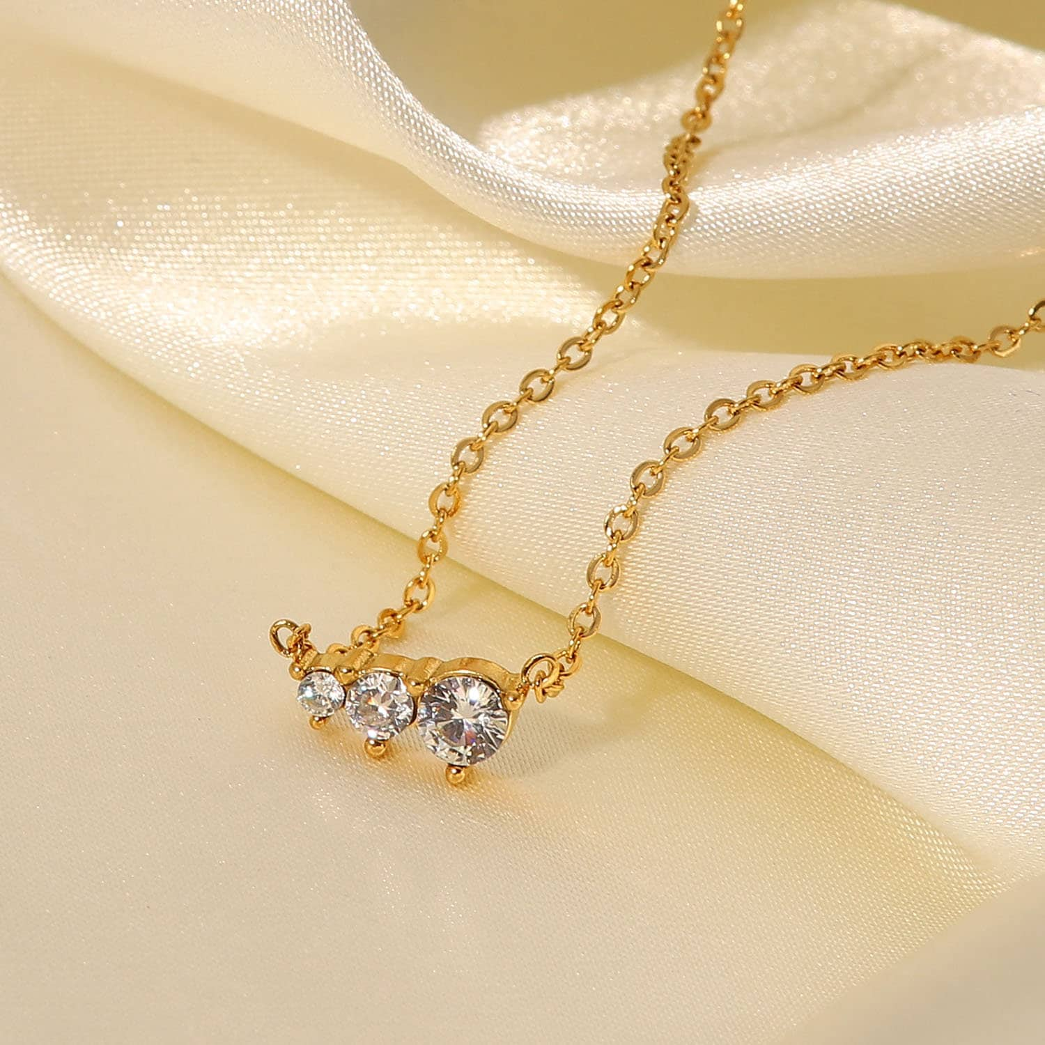 Three Diamond Necklace - Women's Necklaces - Someone & HerOwn