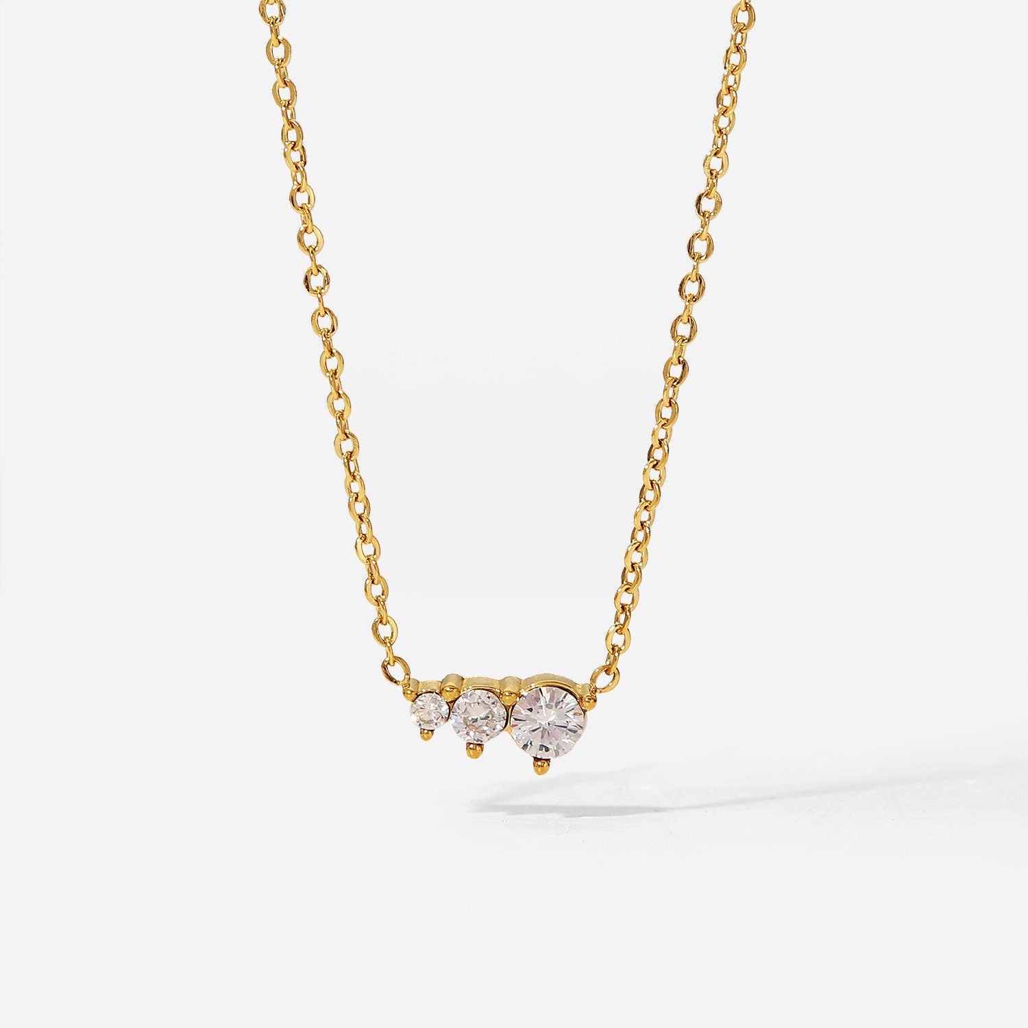 Three Diamond Necklace - Women's Necklaces - Someone & HerOwn