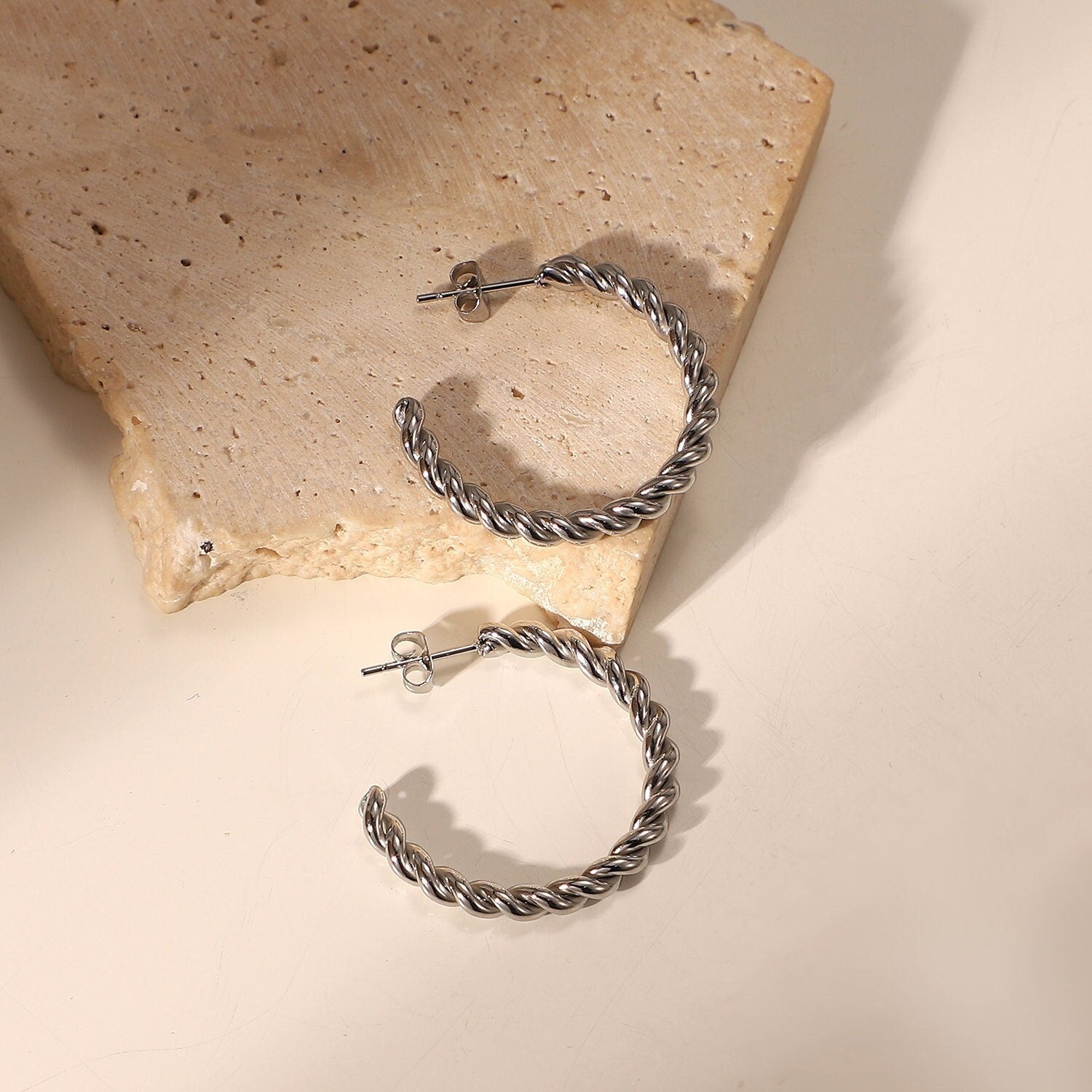 Twisted Hoop Earrings - Women's Earrings - Someone & HerOwn