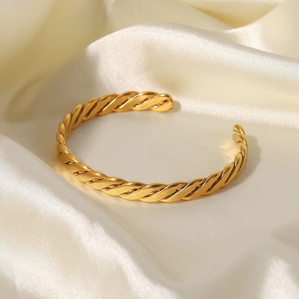 Twisted Open Cuff Bracelet - Women's Bracelets - Someone & HerOwn