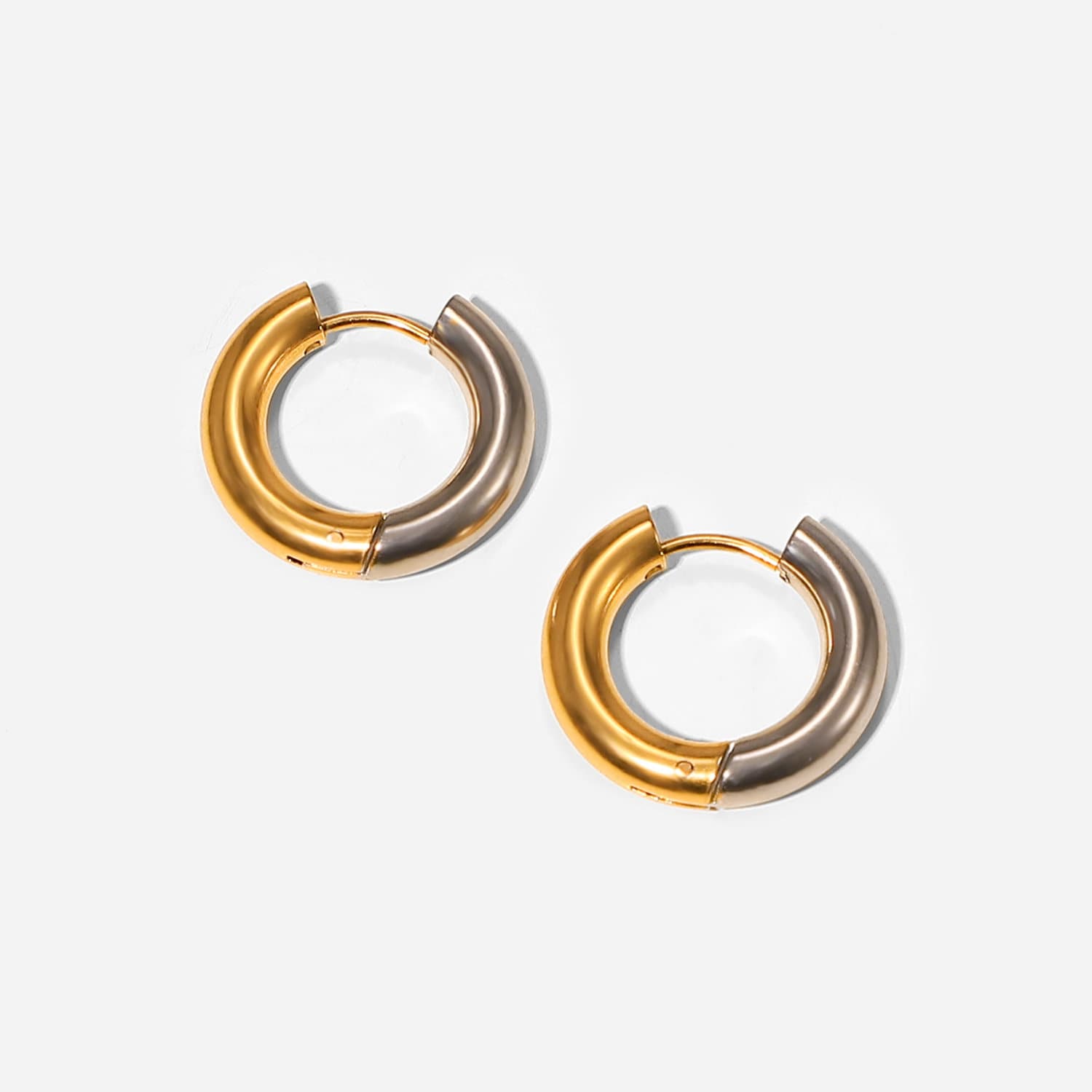 Two Tone Hoops - Women's Earrings - Someone & HerOwn