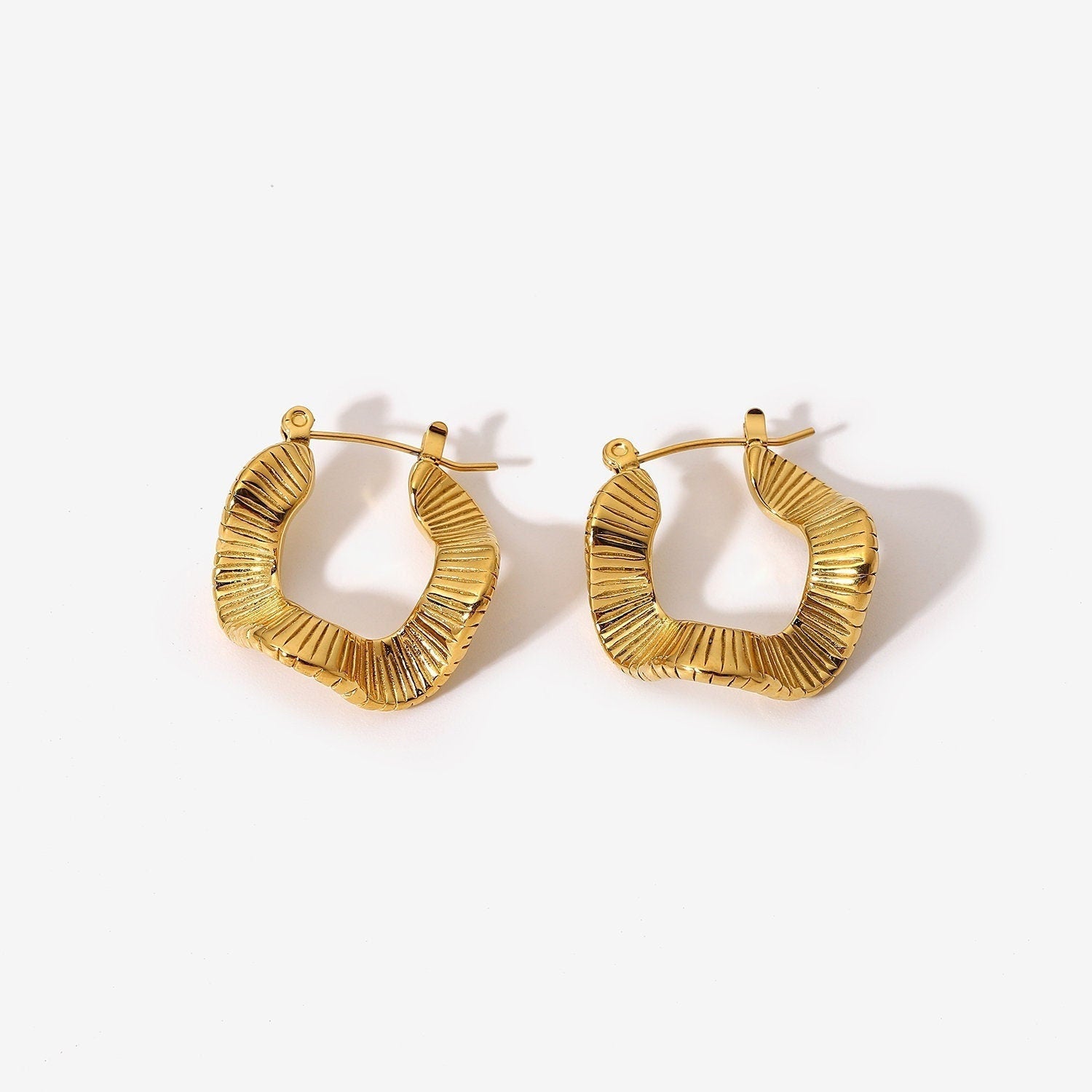 Wavy Hoops - Women's Earrings - Someone & HerOwn