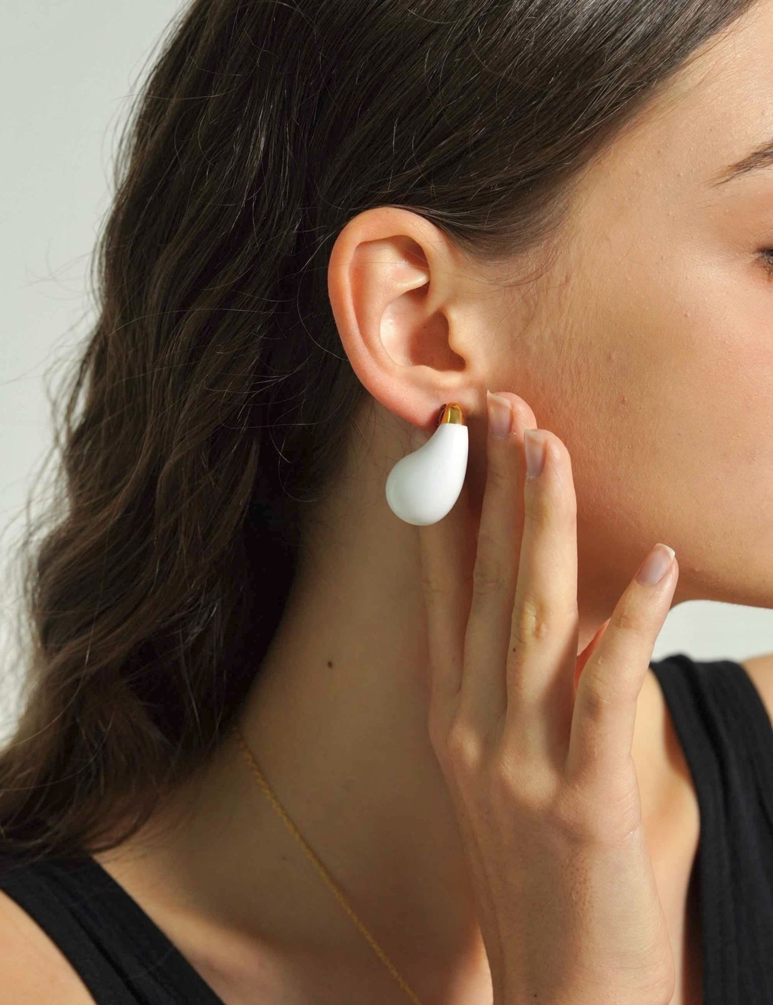 White Chunky Dupe Earrings - Women's Earrings - Someone & HerOwn